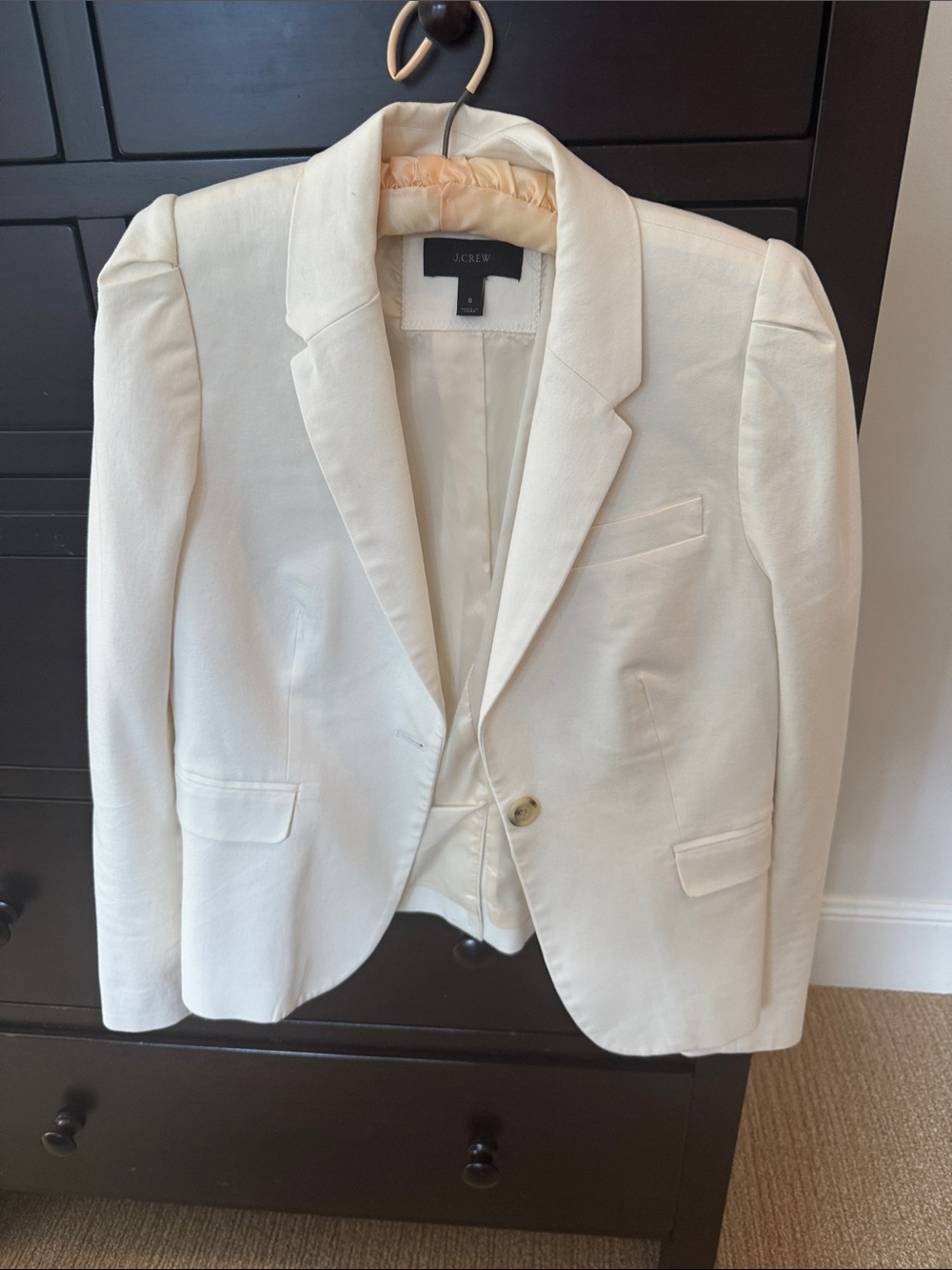 J. Crew Cream Single-Button Women's Blazer